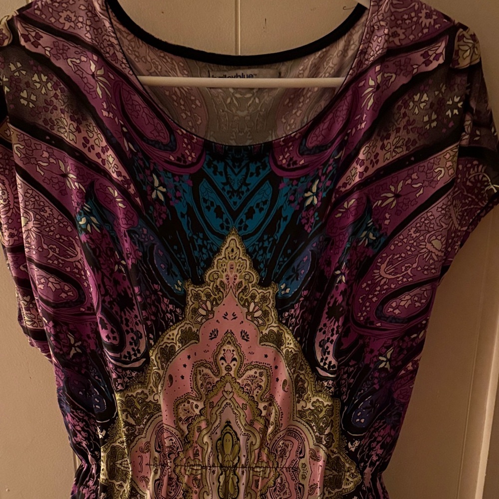 Bailey Blue Multicolor Patterned Dress - image 2